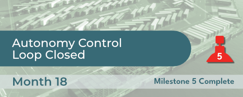 Milestone 5 'Autonomy Control Loop Closed' has been reached in M18
